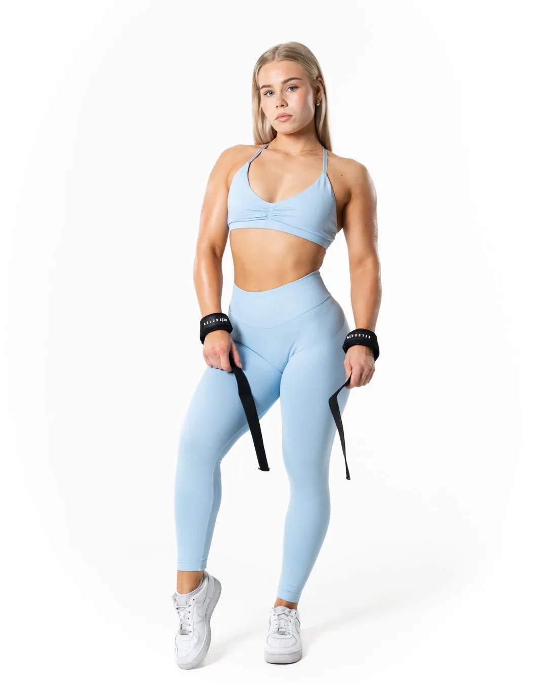 Aura Seamless Sports Bra - Light Blue